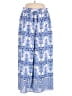 Fashion 100% Polyester Print Blue Casual Pants Size XXL - photo 1
