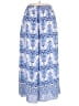 Fashion 100% Polyester Print Blue Casual Pants Size XXL - photo 2