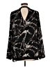 DR2 100% Polyester Black Long Sleeve Blouse Size L - photo 2