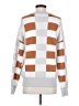 Unbranded Checkered-gingham Silver Gray Pullover Sweater Size S - photo 2