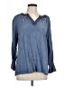 Spense 100% Viscose Blue Long Sleeve Blouse Size L - photo 1