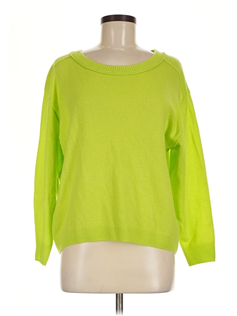 Pre-owned Pilcro Cashmere Pullover Sweater In Green
