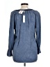 Spense 100% Viscose Blue Long Sleeve Blouse Size L - photo 2