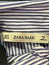 Zara Basic Stripes Blue Long Sleeve Button-Down Shirt Size S - photo 7