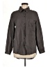 Unbranded Solid Gray Long Sleeve Button-Down Shirt Size M - photo 1