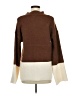 Miracle Color Block Brown Turtleneck Sweater Size Med - Lg - photo 2