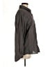 Unbranded Solid Gray Long Sleeve Button-Down Shirt Size M - photo 4