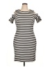 Calvin Klein Stripes Black Casual Dress Size 14 - photo 1