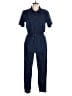 Dollhouse Solid Blue Jumpsuit Size L - photo 1