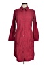 Theory Burgundy 3/4 Sleeve Button-Down Shirt Size 6 - photo 1