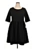 Apt. 9 Solid Black Casual Dress Size 0X - photo 1