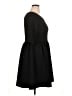 Apt. 9 Solid Black Casual Dress Size 0X - photo 4