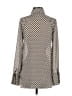 WAYF 100% Polyester Polka Dots Gray Long Sleeve Blouse Size XS - photo 2
