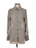 WAYF 100% Polyester Polka Dots Gray Long Sleeve Blouse Size XS - photo 1