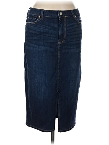 7 For All Mankind Denim Skirt (view 1)