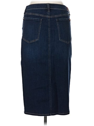 7 For All Mankind Denim Skirt (view 2)