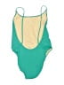 J.Crew Color Block Green One Piece Swimsuit Size S - photo 2