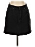 Polly 100% Cotton Solid Black Denim Skirt Size 4 - photo 1