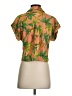 Monteau Tropical Orange Short Sleeve Blouse Size S - photo 2