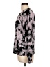 Design 365 Tie-dye Black Long Sleeve Blouse Size L - photo 5