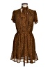 MICHAEL Michael Kors Animal Print Brown Casual Dress Size M - photo 1
