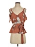 Sienna Sky 100% Polyester Brown Sleeveless Blouse Size XS - photo 1