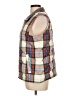 Lands' End 100% Polyester Plaid Ivory Vest Size L - photo 5