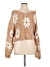 Storia Floral Brown Pullover Sweater Size L - photo 1