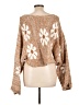 Storia Floral Brown Pullover Sweater Size L - photo 2