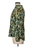 Chico's Animal Print Teal Long Sleeve Blouse Size Lg (2) - photo 5