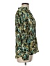 Chico's Animal Print Teal Long Sleeve Blouse Size Lg (2) - photo 4