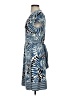 BCBGMAXAZRIA Print Blue Casual Dress Size S (petite) - photo 5