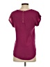 Pink Rose 100% Polyester Burgundy Short Sleeve Top Size S - photo 2