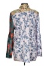 Sundance Floral Blue Long Sleeve Blouse Size L - photo 2