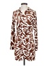 3rd + Malt Print Brown Casual Dress Size S - photo 1
