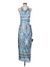 Lulus 100% Polyester Paisley Blue Cocktail Dress Size S - photo 1