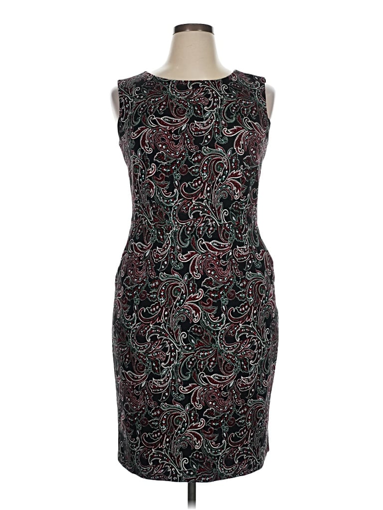 Pre-owned Lands' End Cocktail Dress In Black