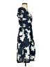 Ouges Floral Blue Casual Dress Size S - photo 4