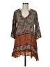 Tolani Paisley Multi Color Brown 3/4 Sleeve Blouse Size M - photo 1