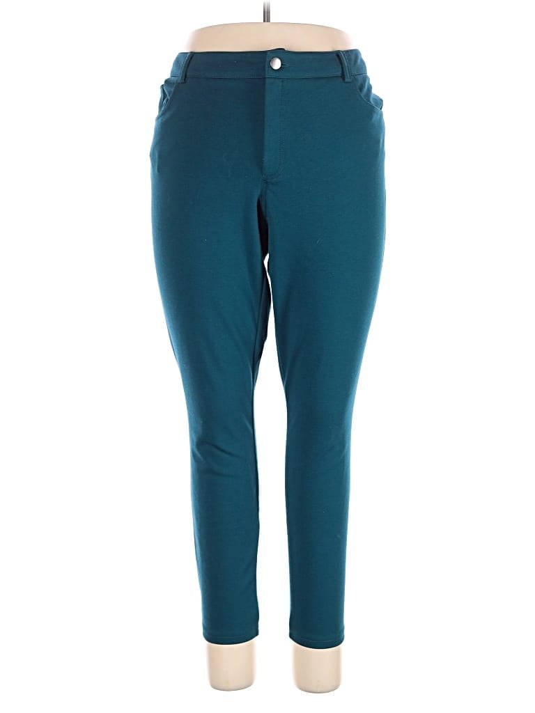 Pre-owned I.n. Studio Active Pants In Teal