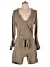 Grace Elements Solid Tan Romper Size XS - photo 1