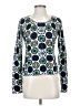 Charter Club Print Green Pullover Sweater Size S - photo 1