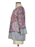 Artisan NY 100% Polyester Purple 3/4 Sleeve Blouse Size S - photo 5