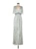 Mac Duggal 100% Polyester Silver Cocktail Dress Size 8 - photo 1