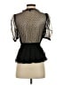 Haute Monde 100% Polyester Black Short Sleeve Blouse Size S - photo 2