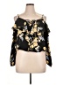 rue21 100% Polyester Black 3/4 Sleeve Blouse Size XL - photo 1