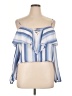 rue21 100% Polyester Blue 3/4 Sleeve Blouse Size XL - photo 1