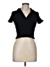 Cotton On Black Short Sleeve Turtleneck Size M - photo 1