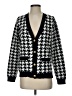 Olivia Sky 100% Polyester Houndstooth Black Cardigan Size S - photo 1