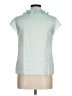 Talbots Teal Short Sleeve Silk Top Size 6 - photo 2